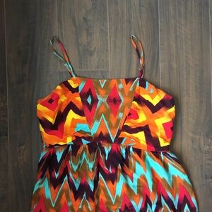 Long Colorful Apollo Dress-Size Large